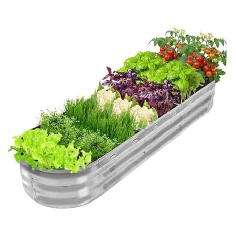 67" Galvanized Metal Raised Garden Bed Kit