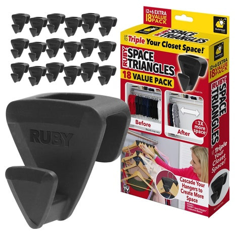 18-Pack Triangle Hanger Hooks