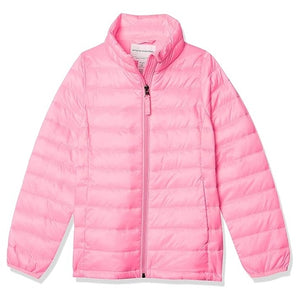 Girls and Toddlers' Lightweight Water-Resistant Packable Mock Puffer Jacket