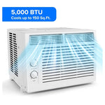 KISSAIR 5,000 BTU 115V U Shaped Window Air Conditioner