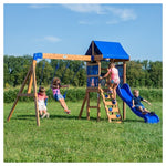Backyard Discovery Aurora Wooden Cedar Swing Set