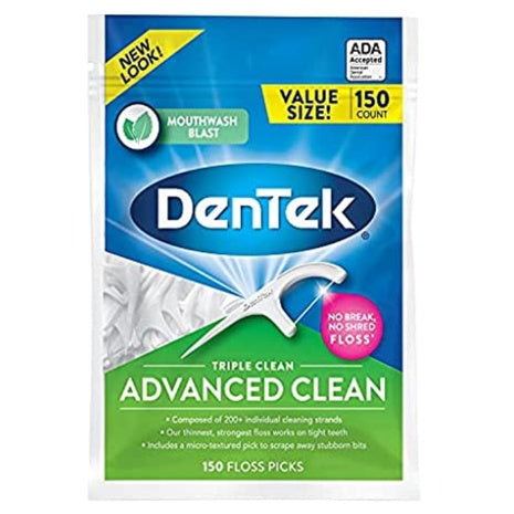 150-Count DenTek Triple Clean Advanced Floss Picks