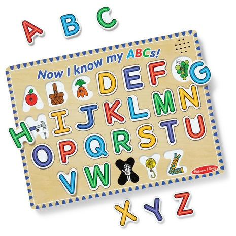 Melissa & Doug Wooden Alphabet Sound Puzzle