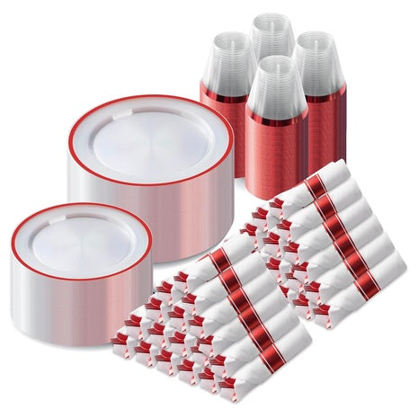 700 Piece Disposable Dinnerware Set