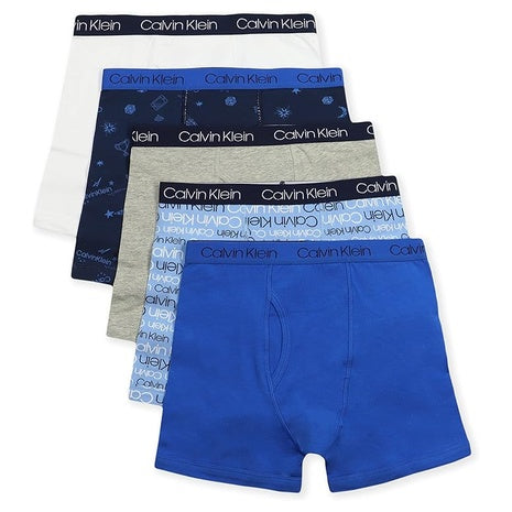 5-Pack Calvin Klein Kids Boys' Modern Cotton Boxer Brief Underwear