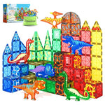 102 Piece Magnetic Tiles Dinosaur Building Blocks