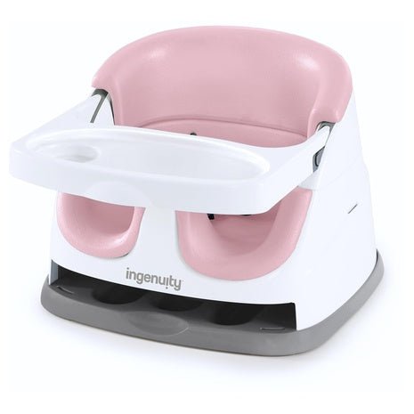 Ingenuity Baby Base 2-in-1 Booster Feeding and Floor Seat with Self-Storing Tray