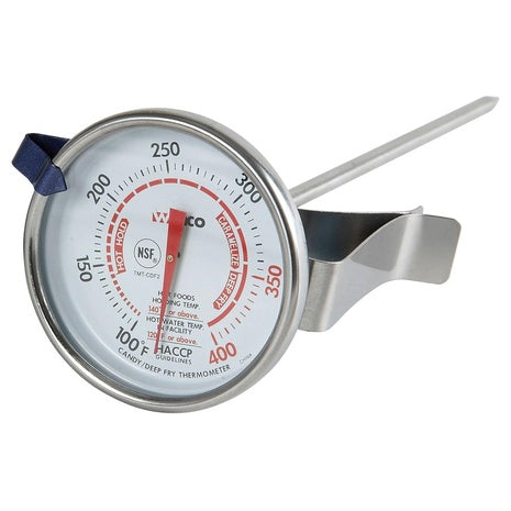 Winco Dial Deep Fry & Candy Thermometer with 5” Probe