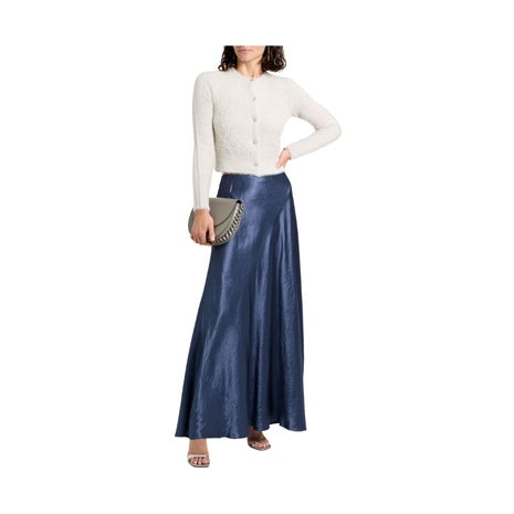 Vince Crinkled Satin Maxi Skirt