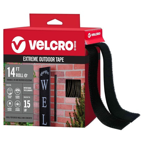 VELCRO Brand 14' X 1" Extreme Outdoor Double Sided Mounting Tape