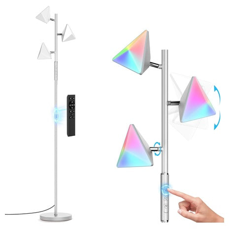 RGB LED Dimmable Floor Lamp with Remote Control