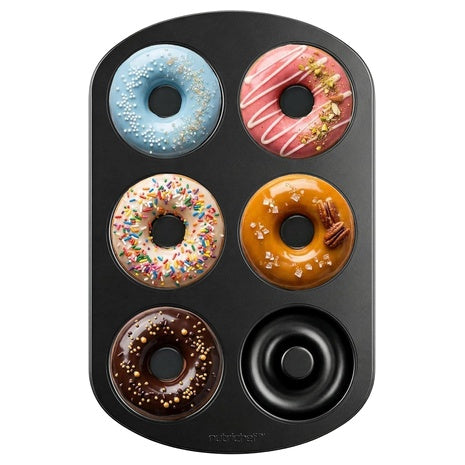 NutriChef Nonstick Carbon Steel 6-Cavity Donut Pan