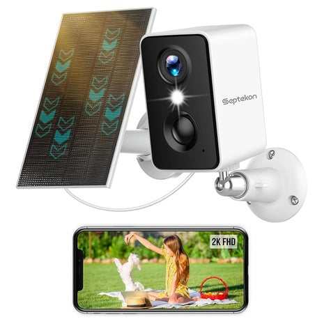 Outdoor Solar Camera With Motion Alerts & Night Vision