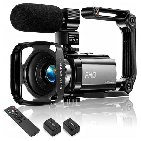 Xoieod Full HD 1080P 36MP Camcorder With 16x Zoom