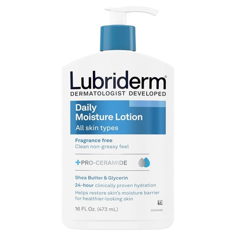 16-Oz Lubriderm Fragrance Free Daily Moisture Lotion + Pro-Ceramide