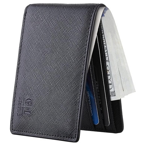 RFID Blocking Bifold Wallet with ID Windows