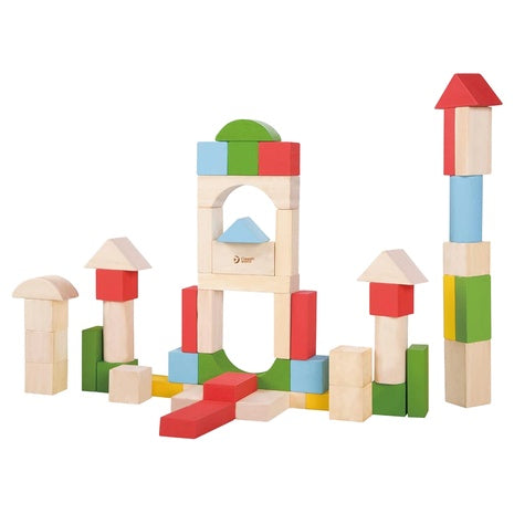 Classic World 50-Piece Baby Wooden Stacking Blocks