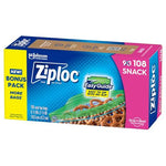108 Ziploc Snack Bags w/ EasyGuide Texture