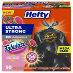 50 Hefty Ultra Strong 30 Gallon Trash Bags