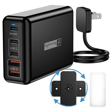 100W Fast Charger USB-C 5-Port Charging Hub