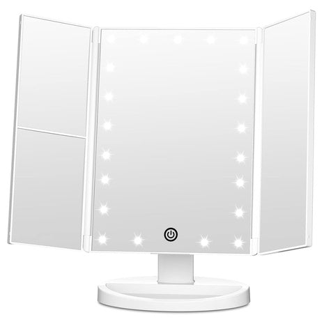21 LED Trifold Vanity Mirror