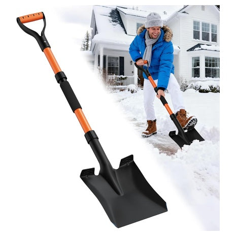 42" Heavy Duty Snow Shovel with Ergonomic D-Grip Handle