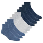10 Pairs of Skechers Men's Cushioned Quarter Crew Socks