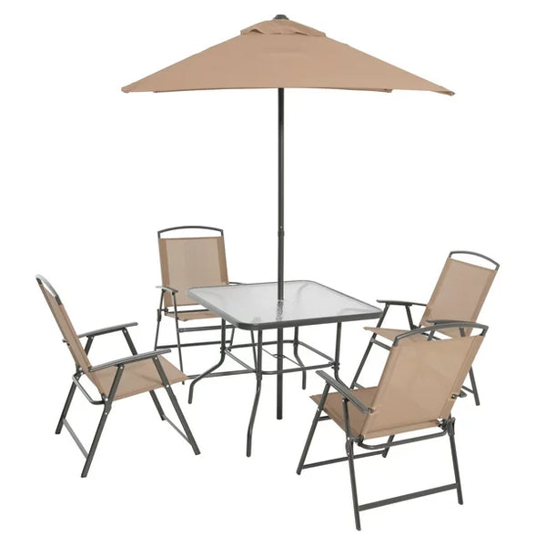6 Piece Outdoor Patio Dining Set (2 Colors)