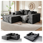 VersionTECH Modular Sectional Cloud Sofa With L-Shaped Chaise