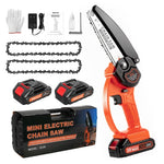 Febfoxs Handheld 6" Mini 24V Battery Powered Cordless Chainsaw