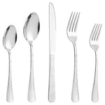20-Piece Hammered Silverware Set