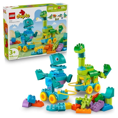 LEGO DUPLO Town 3-in-1 Dinosaurs on Wheels