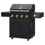 Gordon Ramsay Collections THOR Kitchen Outdoor Black 4-Burner Gas Grill