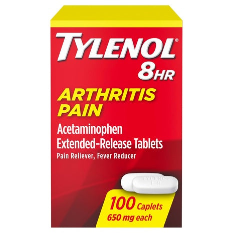 100-Count Tylenol 8HR Arthritis Pain Relief Caplets (650mg)