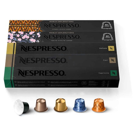 50 Nespresso Capsules Original Line Mild Roast Blend Pods