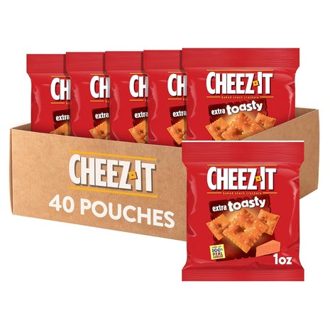 40 Cheez-It Extra Toasty Snack Packs (OK-D)