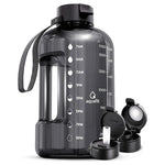 64 Ounces AQUAFIT Leakproof Half Gallon Water Bottle With Time Marker
