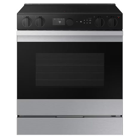 Targeted: 30" Samsung Bespoke Glass Top 5-Burners Oven Slide-In Electric Range