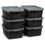 6 Rubbermaid 10-Gallon Heavy-Duty Storage Totes with Lids