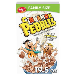 Family Size Box Cinnamon Pebbles Cereal (19.5oz)