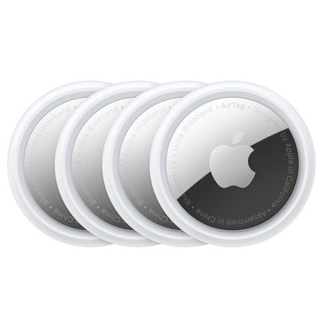 4-Pack Apple AirTags Item Tracker With Apple Find My (1st Gen, 2021)
