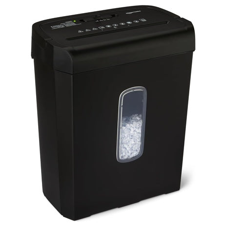 Amazon Basics 6-Sheet Cross-Cut Paper & Card Shredder