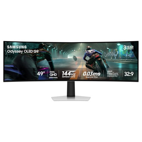 49" Samsung Odyssey G9 Curved 144Hz 0.03ms HDR OLED Freesync And G-SYNC Compatible Gaming Monitor