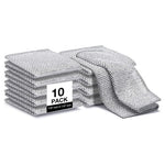 10-Pack 8"L X 8"W Non Scratch Multipurpose Wire Dishcloth