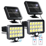 2 Solar Motion Sensor Flood Lights
