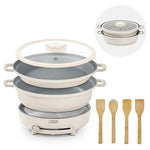 8-Piece Dash Stacks Stacking Cookware Set With Electric Burner