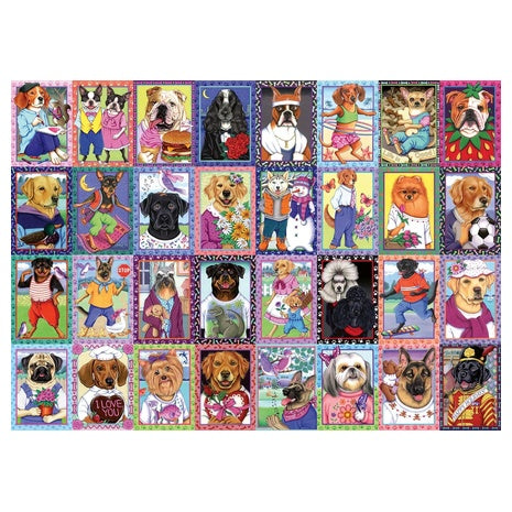 1,000-Piece Dandy Dogs Jigsaw Puzzle