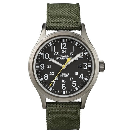 40mm Timex Men's Expedition Scout Watch (Green/Black/Gray)