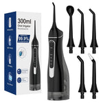 Cordless Rechargeable Water Flosser Oral Irrigator With 4 Modes & 4 Jet Tips