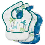3-Pack Civarua Kids Baby Bibs W/ Food Catcher (Various)